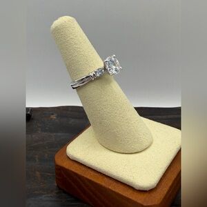 925 Sterling Silver CZ Solitaire Ring